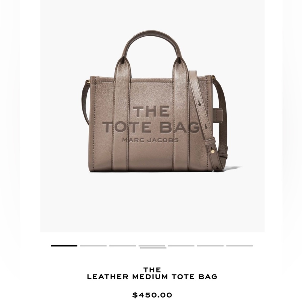 Marc Jacob’s The Tote Bag- in Cement Color